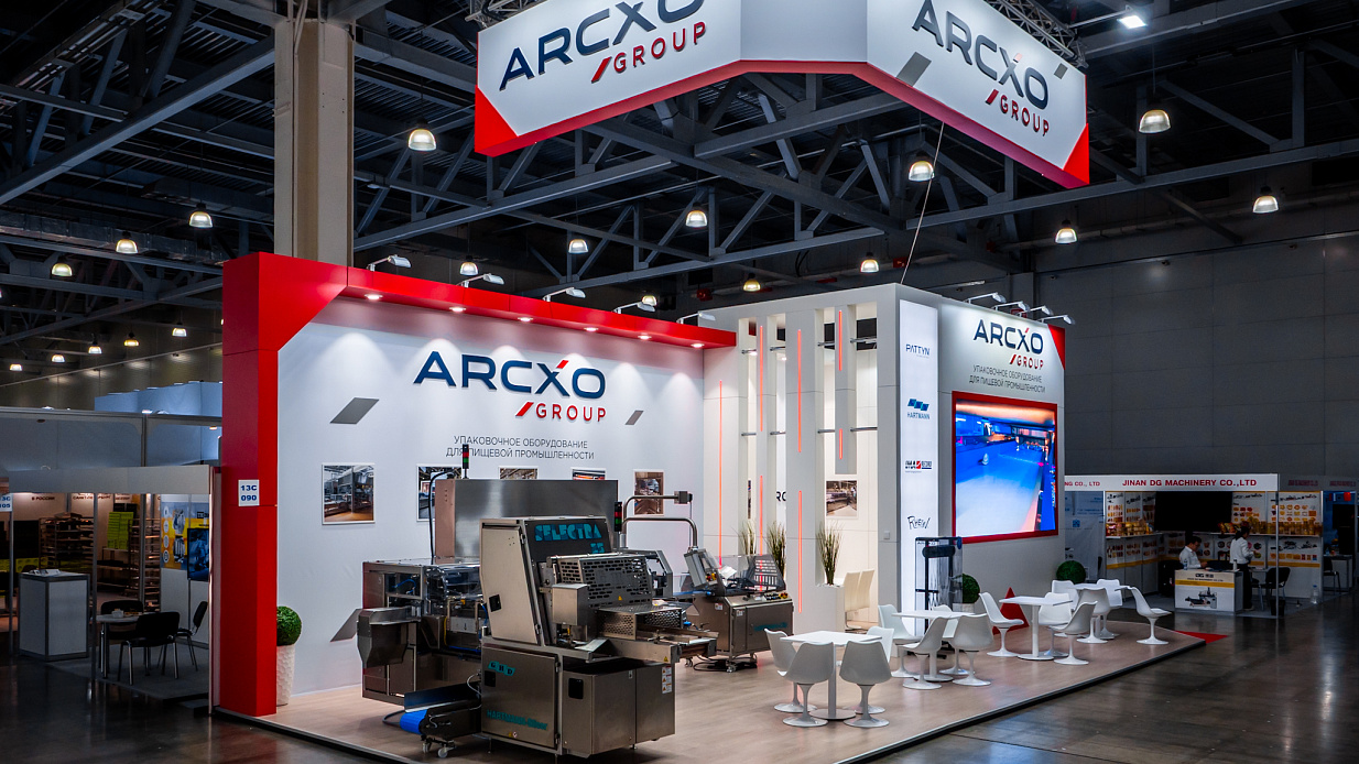 Дизайн-проект и застройка стенда «Arcxo, Агропродмаш-2025»