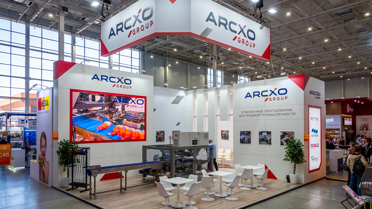 Дизайн-проект и застройка стенда «АРХСО, Modern Bakery Moscow | Confex | Gotovo-2026»